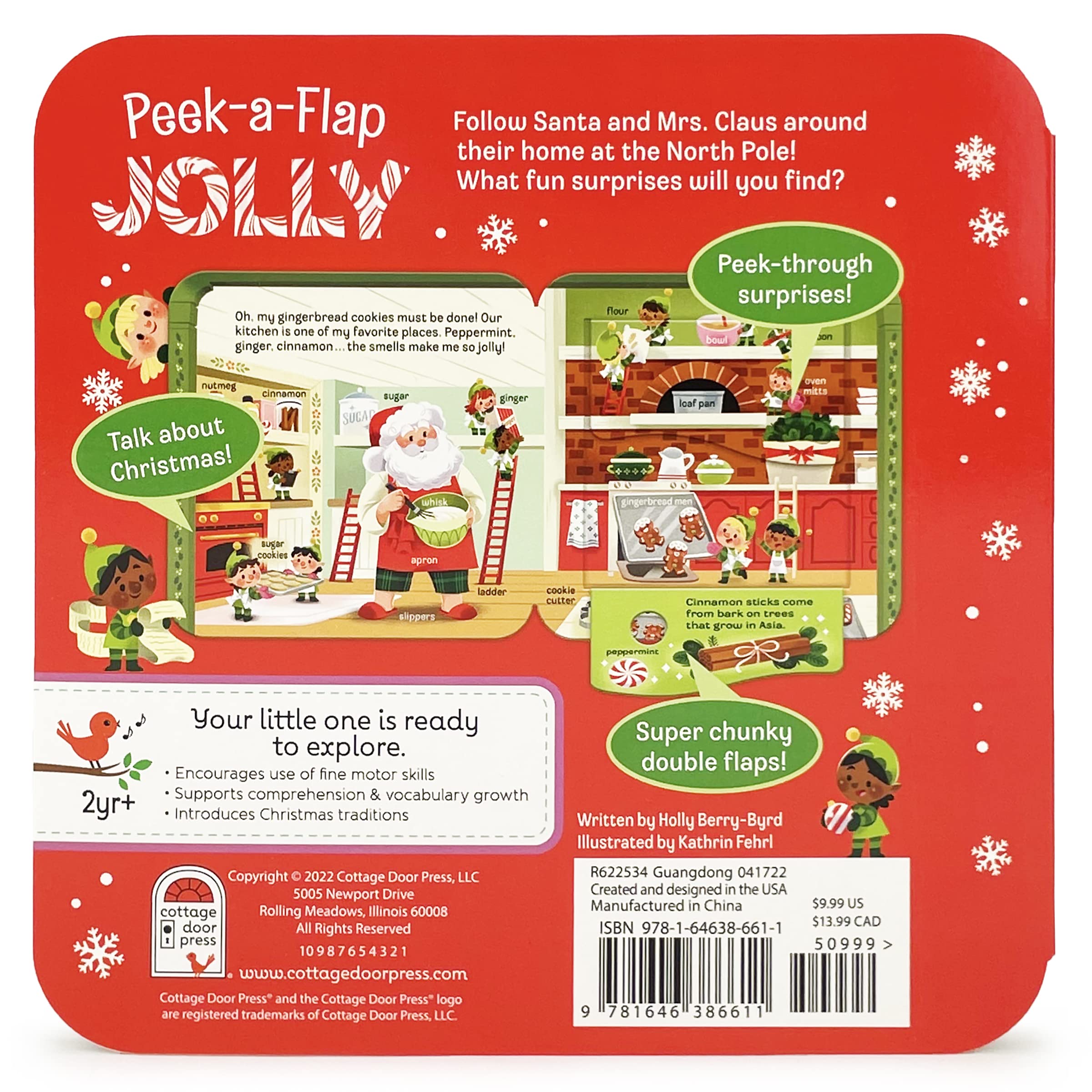 Peek-a-Flap Jolly, Christmas Lift-a-Flap Board Book for Little Santa Lovers and More; Ages 1-5 Peek-a-Flap Jolly, Christmas Lift-a-Flap Board Book for Little Santa Lovers and More; Ages 1-5 Board book