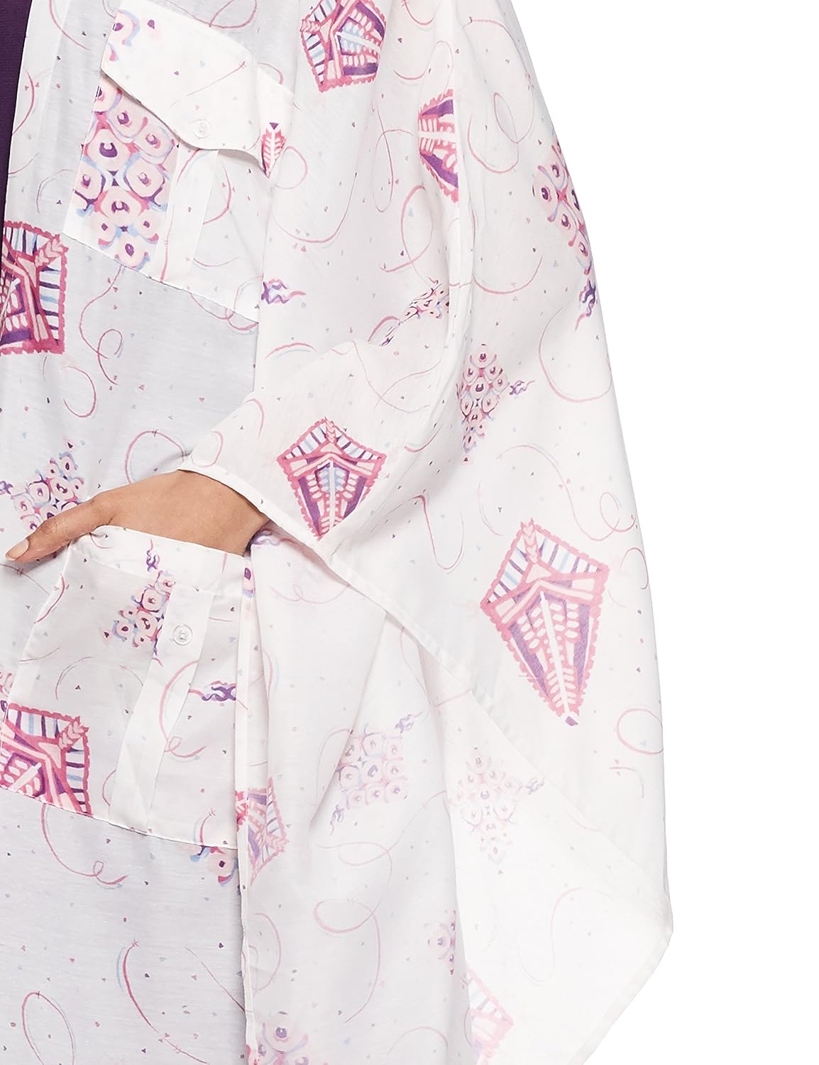 rheson by sonam & rhea kapoor women's big pocket cape shrug