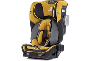 Diono Radian 3QXT SafePlus 4-in-1 Rear and Forward Facing Convertible Car Seat, Safe Plus Engineering, 4 Stage Infant Protection, 10 Years 1 Car Seat, Slim Fit 3 Across, Yellow Mineral