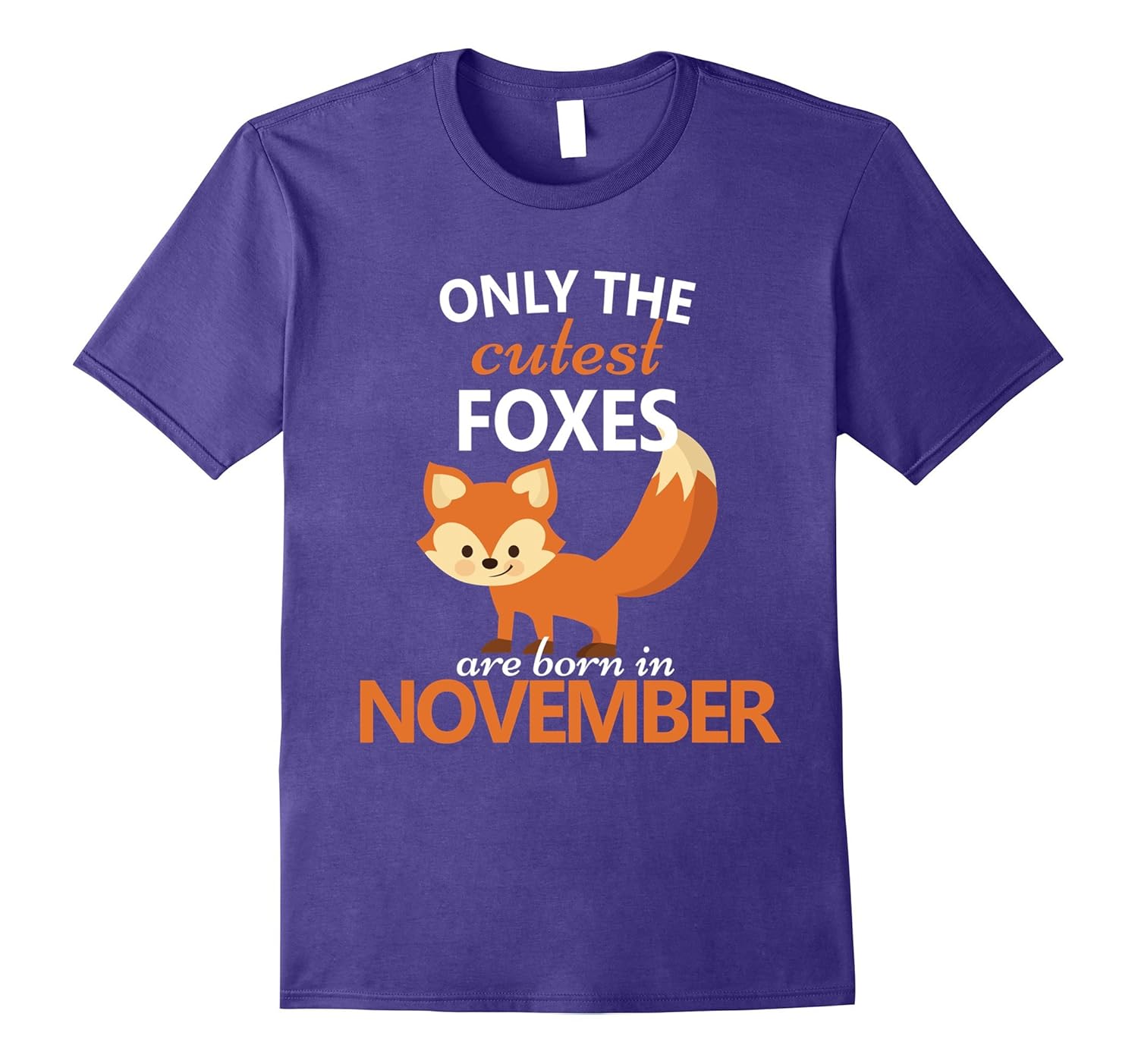 Fox November Birthday T-Shirt Fox Birthday Party Outfit-ANZ