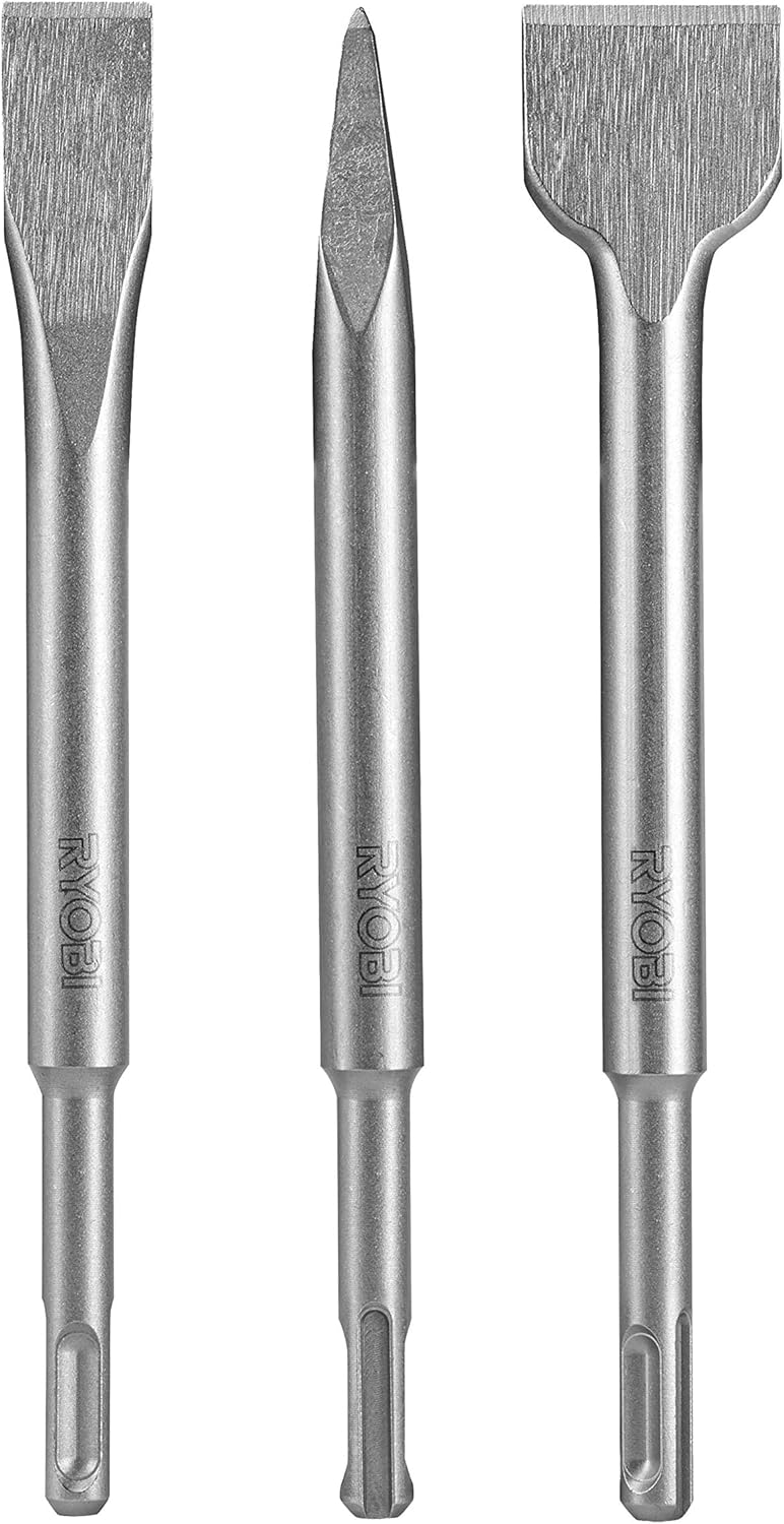Ryobi RAKSPC03 SDS+ Chisel Bits (3 Piece) BigaMart