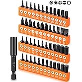 AEJ 49-Pack Screwdriver Bit Set, Hex Head Drill Bit Set, Torx Square Slotted Phillips Bit Set with 1/4" Bit Holder, 1/4 Hex S