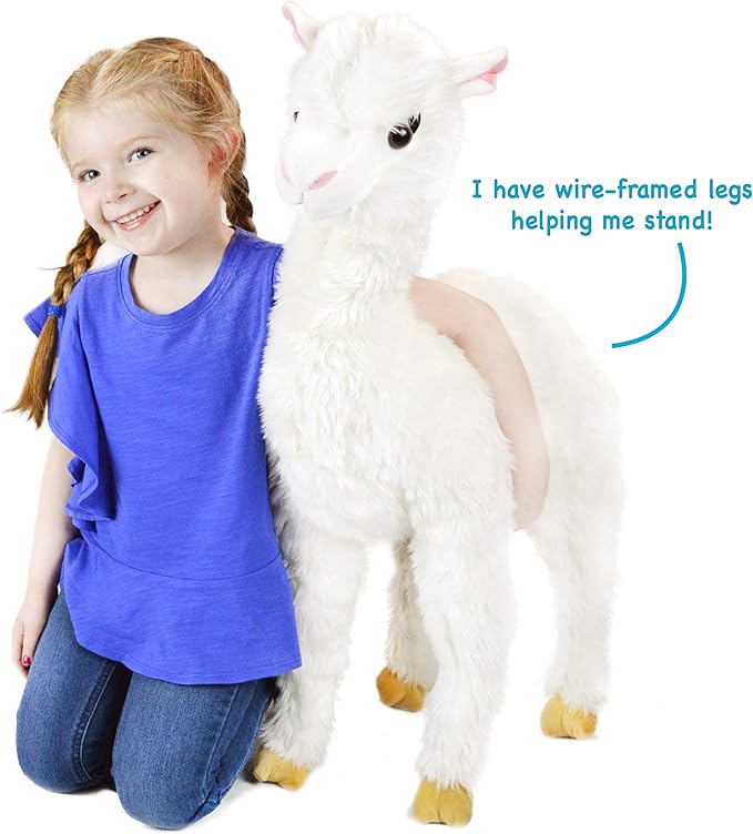 giant stuffed alpaca over 3ft tall