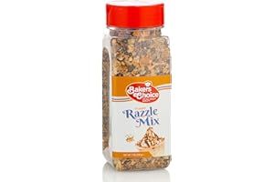 BAKER'S CHOICE Peanut Razzle Crunch Topping - Chocolate, Caramel, Butterscotch and Peanut Mix - Sprinkles for Ice Cream Sundae Toppings - 7 oz. - Dairy Free, Kosher - Baker’s Choice