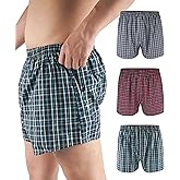 YESWEL Men's Incontinence Underwear Washable Reusable Boxer Briefs with Front Fly 3 Pack (Multicolor01, Large)