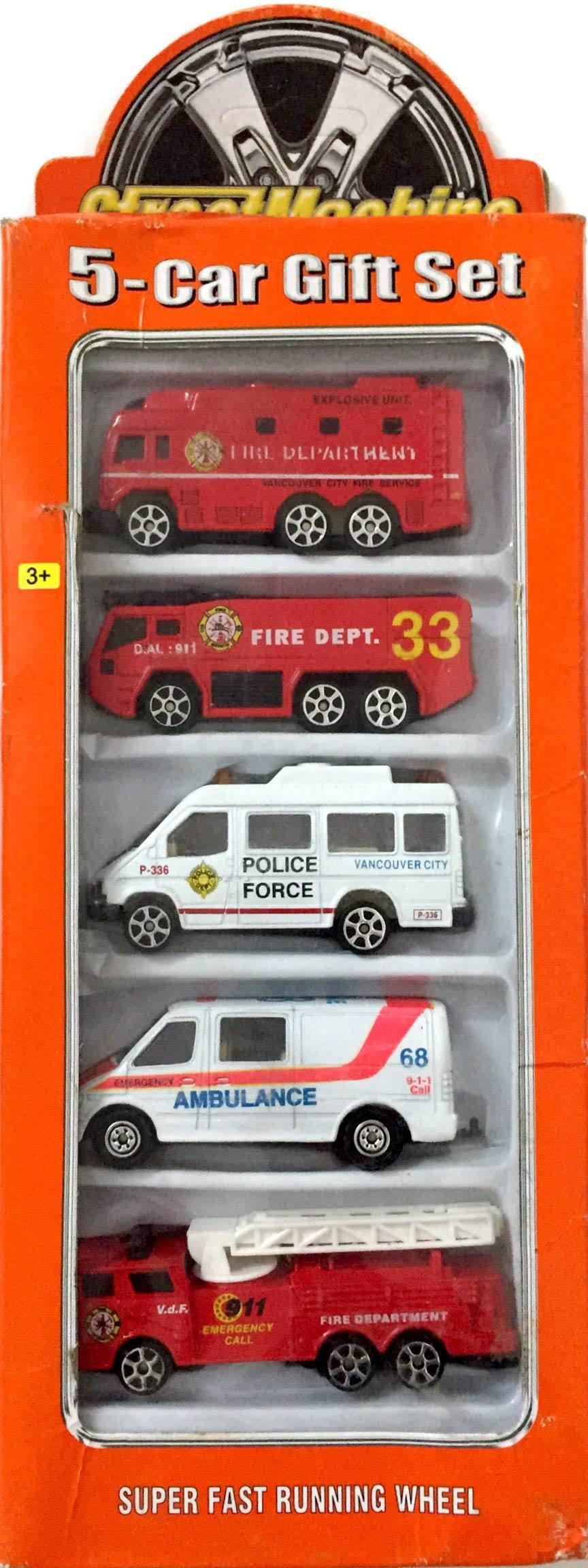 diecast emergency vehicle set