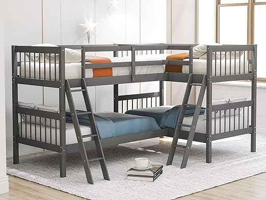 l shaped bunk beds amazon