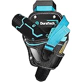 DuraTech Drill Holster with Quick Release Buckle, Driver Holster with Side Bit Pocket, Drill Holder with Holder Strap, Fits Most Belts for Electric Drills, DIY & Jobsite Use