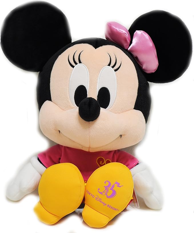 Amazon ディズニー ジャングルカーニバル 35周年 ミッキー ミニー ぬいぐるみ ペア 簡易ラッピング付き 東京ディズニーランド限定 ぬいぐるみ おもちゃ