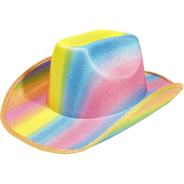Amazon.com: Fun Express Rainbow Cowboy Hat - 12 Pieces  display picture 1