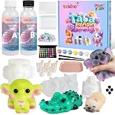 Taba Squishy Kit Making Slow-Rising Fufu Squishies with Animal Molds | A:B Ratio Liquid Silicone Gel for Crafting Lovers DIY Your Own Squishies (14oz)
