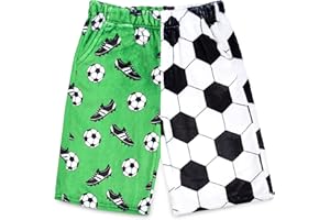 iscream Big Boys Fun Print Silky Soft Plush Shorts - Best Buddies Collection