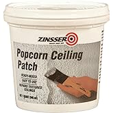 Rust-Oleum Zinsser Ready-Mixed Popcorn Ceiling Patch, 1-Quart | Rust-Oleum Popcorn Ceiling Patch, Quart. Ready-mixed textured patch blends &amp; repairs popcorn/acoustic ceilings; no painting.