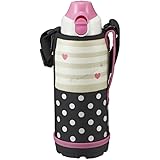 タイガー 水筒 800ml 直飲み コップ 付 2WAY ステンレス ボトル ポーチ付き サハラ ピンク ドット MBO-F080-P Tiger
