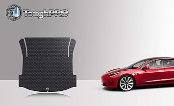 Toughpro Cargotrunk Mat Accessories Compatible With Tesla Model 3 All Weather Heavy Duty Made In Usa Black Rubber 2017 2018 2019 2020