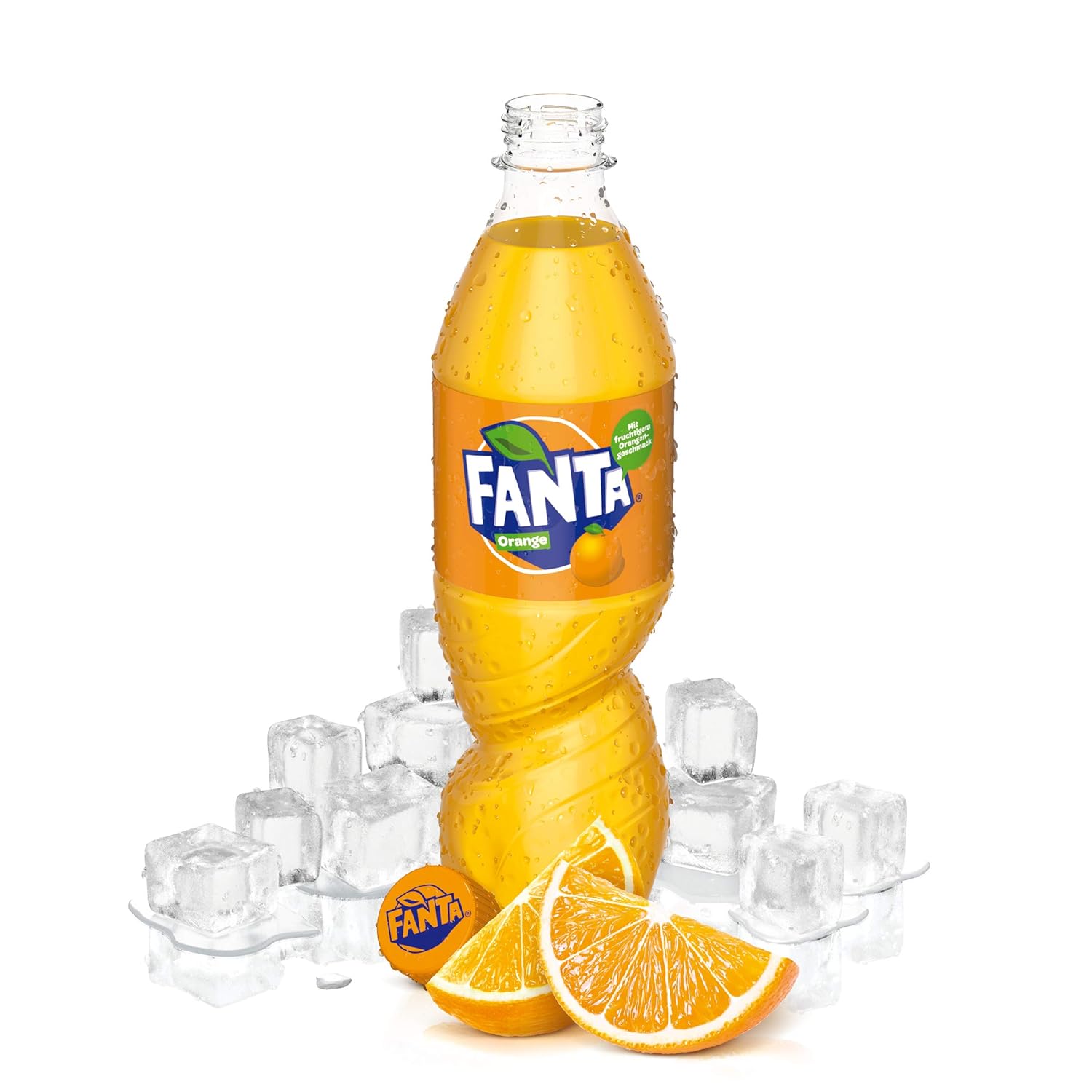 Fanta Orange Super Frische Limonade Mit Orangengeschmack Und Spaß Garantie In Praktischen Flaschen Einweg Flasche 12 X 500 Ml - 