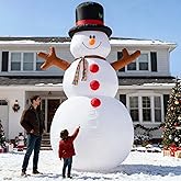 14.5 FT Christmas Snowman, Huge Blow Up Snowman Inflatable Decor, Lighted Xmas Inflatables for Lawn Yard Holiday Party