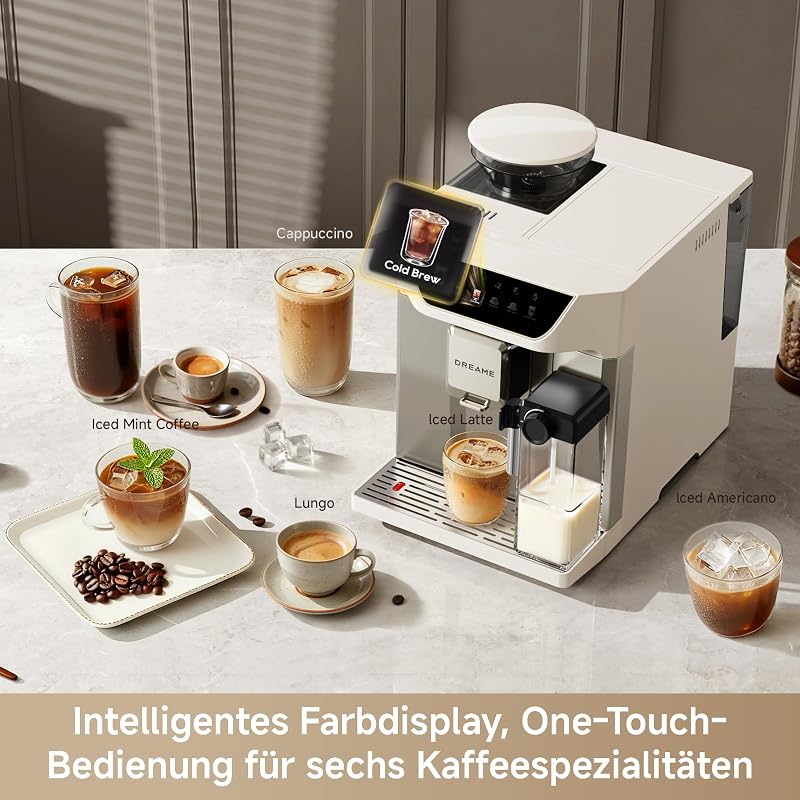 Ecceluxe Master Kaffeevollautomat, Cold Brew auf Knopfdruck