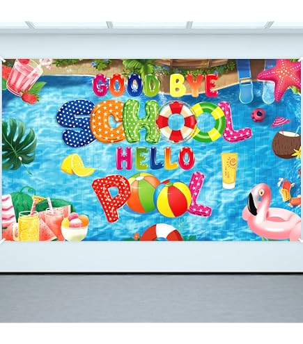 Bye School Hello Pool Invitation ~ 5x7 ~ End Of School Pool Party