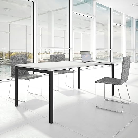 PROFI Besprechungstisch 200x100cm NOVA U 4-8 Pers. Konferenztisch Meetingtisch , Gestellfarbe:Anthrazit