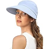 Sun Hats for Womens Wide Brim Visor UV Protection Dual Purpose Hat for Beach Summer Packable Cap