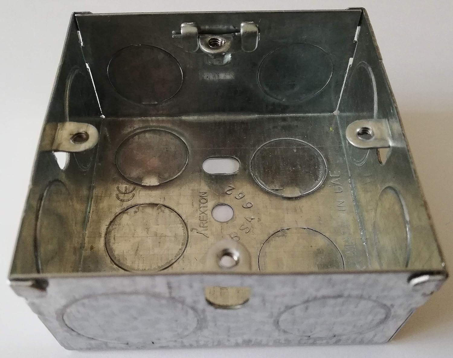 5x 35mm Single Metal Flush Mounted Back Box 1 Gang Brick Wall Hole Pat