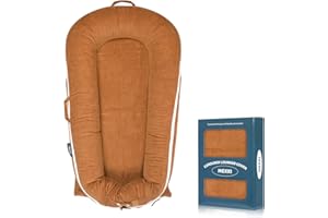 Corduroy Baby Nest Cover for Dockatot Deluxe+ Docks | MEXXI Hypoallergenic Cotton Newborn Lounger Cover | (Cover Only) (Brown)