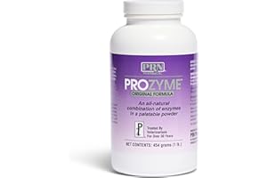 PRN PHARMACAL INC PRN Pharmacal ProZyme Original Formula Enzyme Replacement Supplement - Reinforces Animal's Digestive System, Supports Dog & Cat Food Breakdown - Promotes Pet's Digestive Health - 454 g, 1 lb Bottle