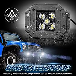 Flush Mount LED Pods, Niwaker 2pcs 5'' 100W CREE