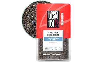 Tiesta Tea - Earl Grey de la Crème, Premium Loose Leaf Tea Blends, Caffeinated Black, Make Hot or Iced & Brews Up to 25 Cups - 1.7 Ounce Resealable Pouch