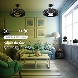 Todays Fans Bladeless Ceiling Fan with Lights