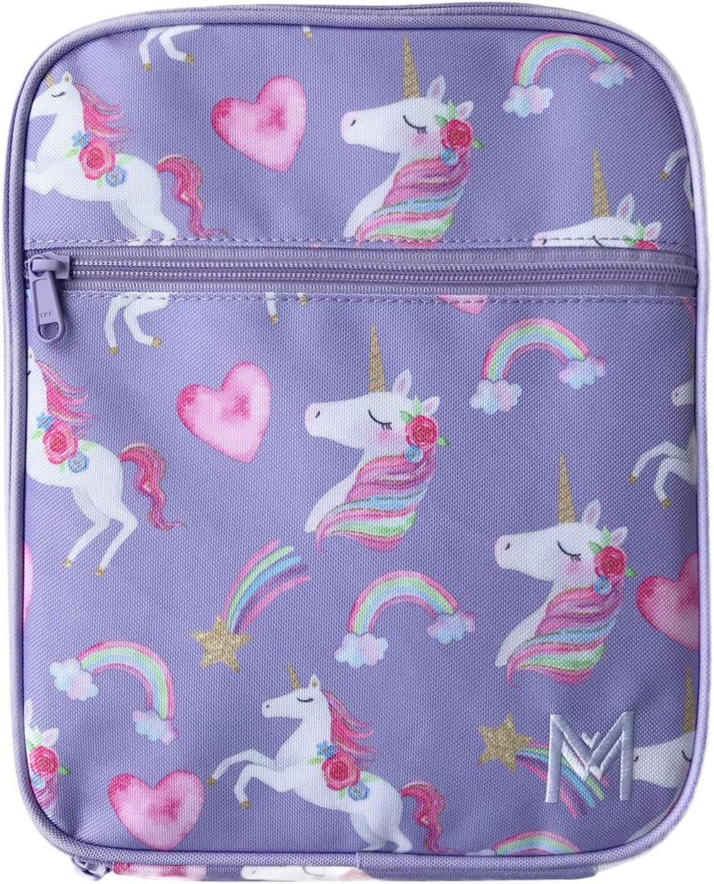 Montii Kids Thermal Insulated Lunchbag/Coolbag with Built in ice Block/Pack - Unicorn