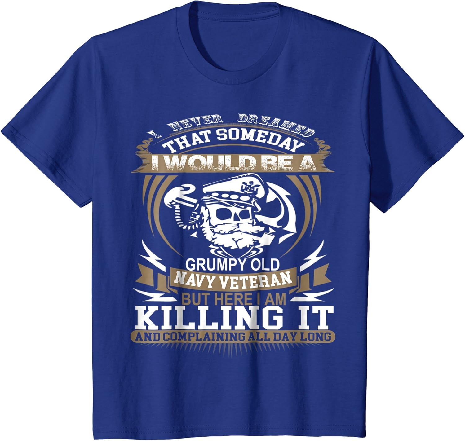 Amazon.com: Grumpy Old Navy Veteran T-Shirt: Clothing