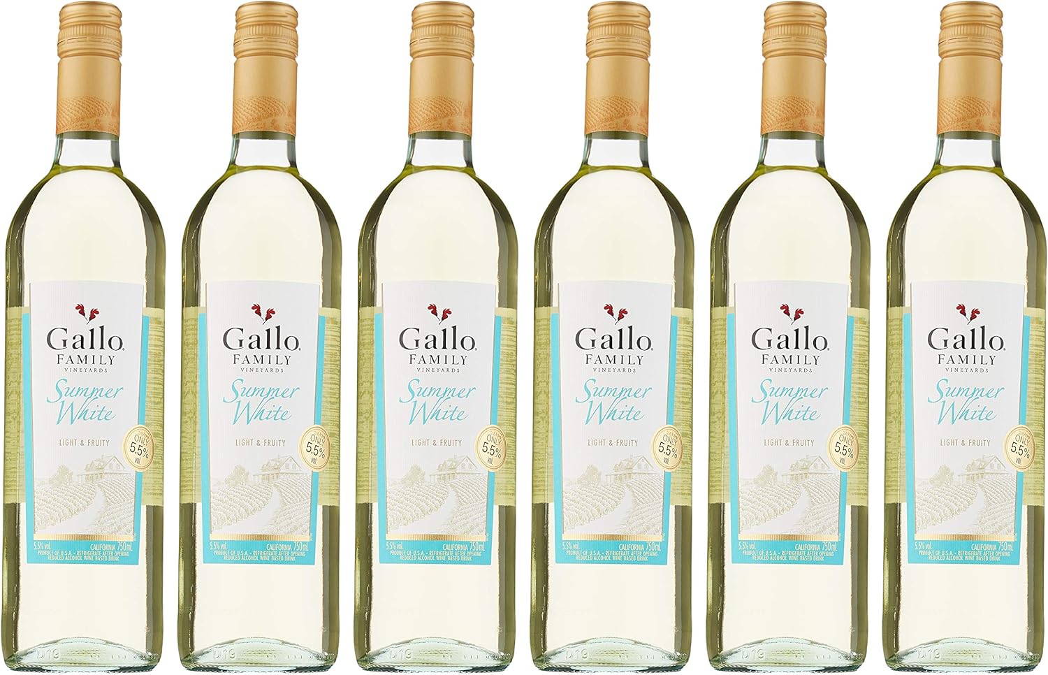Gallo Family Vineyards Summer White Wine, 75 cl, Case of 6 Amazon.co