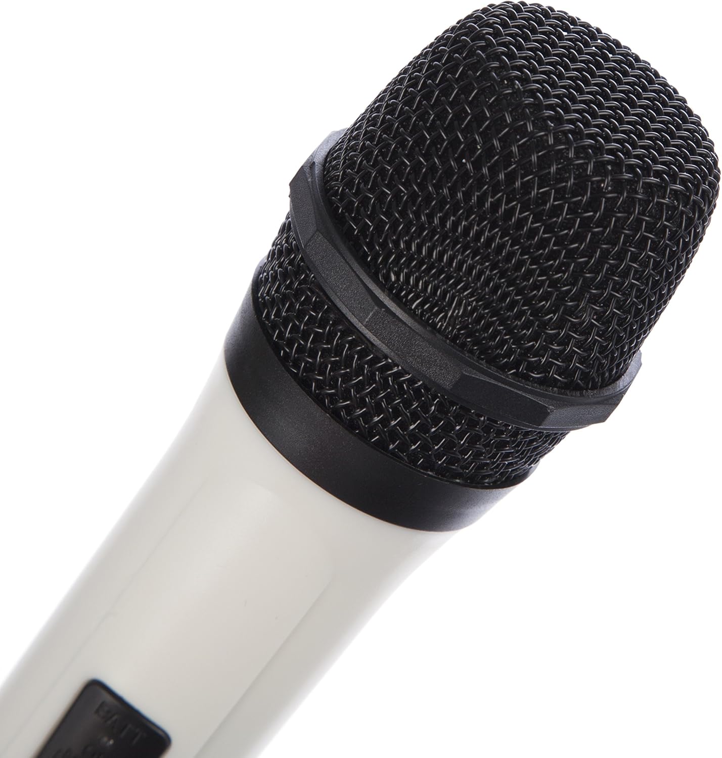 RockJam HighFidelity Wireless Microphone for Karaoke and Home White