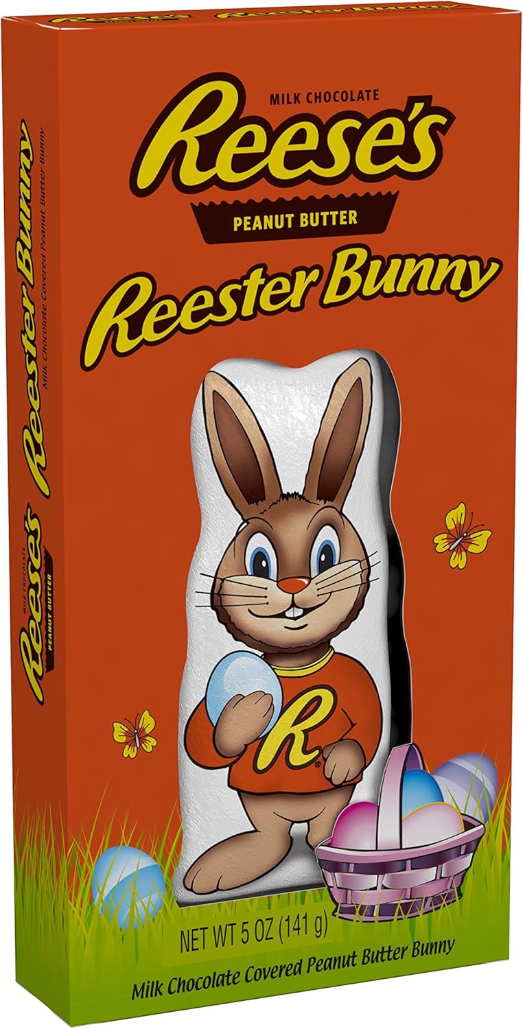 Reeses Peanut Butter Reester Bunny 5 Oz. Milk Chocolate Covered Easter