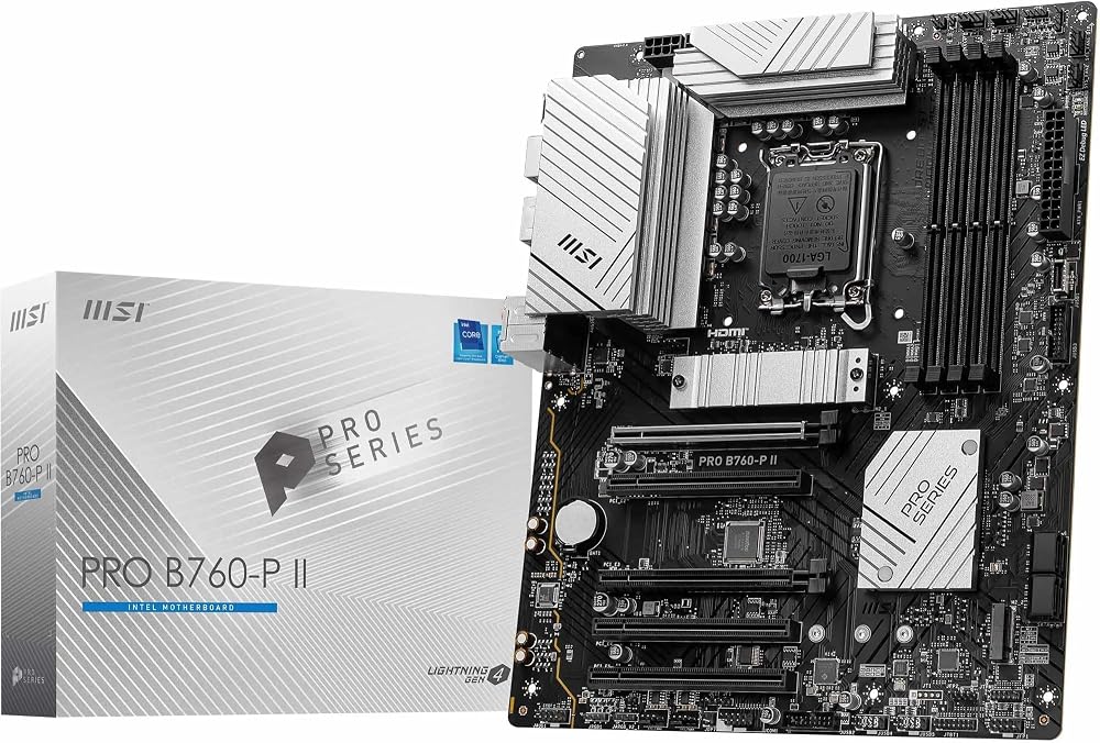 MSI PRO B760-P II Motherboard ATX LGA1700 DDR5 7000+MHz PCIe4.0 2.5G LAN