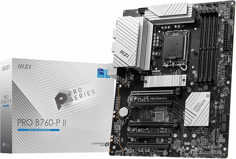 MSI PRO B760-P II Motherboard ATX LGA1700 DDR5 7000+MHz PCIe4.0 2.5G LAN