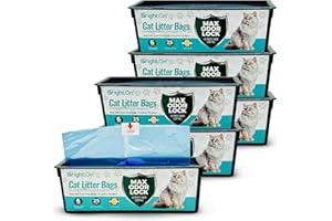 BrightOn Litter Bag Refill Roll for Litter Genie Easy Roll Bin 6-Pack (150 Bags)