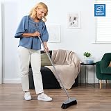 TDBS Soft Indoor Broom Grey 120cm with Multi Section Handle and Flagged Bristles view 2