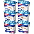 Vacplus Moisture Absorbers 6 pack, 16Oz Portable Humidity Absorber Boxes for Your Bathroom, Closet & Car, Dehumidifier with Fragrance Free, Navy Blue