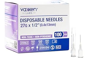 Vaxxen Labs Disposable 27G x 1/2" Luer Lock (Box of 100)