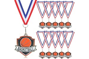 Trnayi 10/20 /30/40 Pcs Award Medals Bulk Sports Medals with Neck Ribbons 2.4 Inch Winner Award Trophy Prize Gift for Sports Themed Party Favors Tournaments School Match