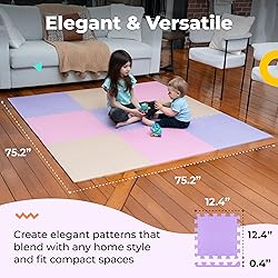 MioTetto Foam Floor Tiles for Kids - Non-Toxic