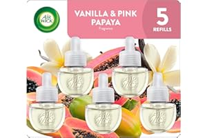 Air Wick Scented Oil Refills, Vanilla & Pink Papaya, 5 Count