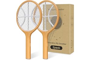Endbug 2 Pack Electric Fly Swatter & Handheld Bug Zapper Racket for Indoor and Outdoor
