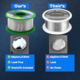 Yiapinn Solder Wire Net 50g Sn99.3 Cu0.7 Rosin Core 0.8mm Lead Free view 4