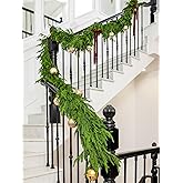 15FT Extra Full Christmas Garland Norfolk Pine Garland Realistic Artificial Christmas Greenery Garland for Mantle Stairs Railing Table Fireplace Wall Indoor Outdoor Holiday Xmas Decor Decoration