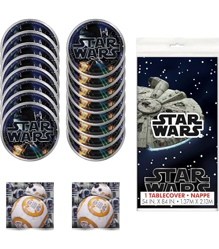 60 Assiettes Baby Yoda Pour Fête D'anniversaire - 17,8 Cm - Décoration Star Wars Thème Enfant