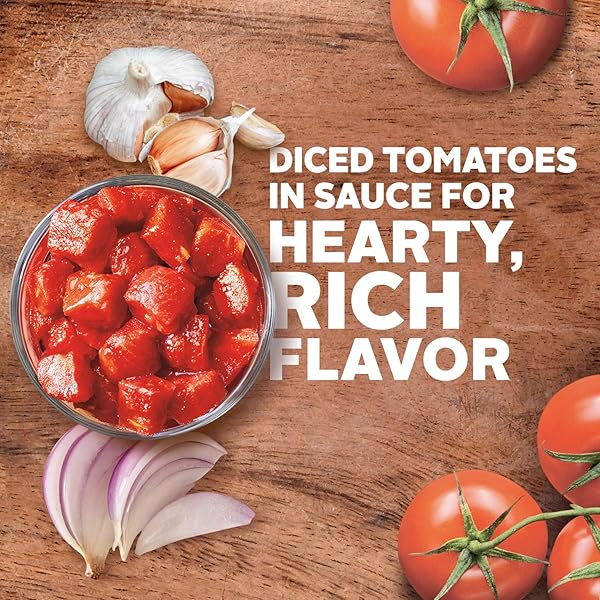 HUNT’S DICED TOMATOES IN SAUCE, PERFECT FOR CHILI & SOUPS, 14.5 OZ. CAN